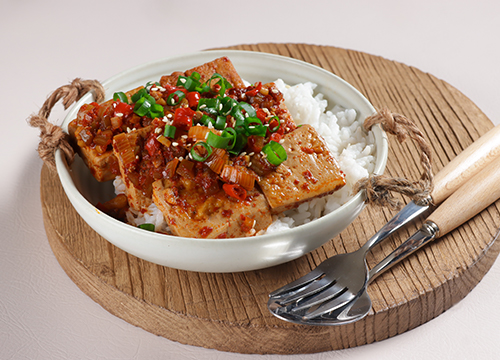 Arroz meloso con Vegetales y Tofu