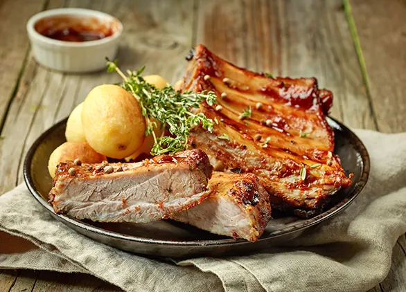 Costillas de cerdo a la riojana