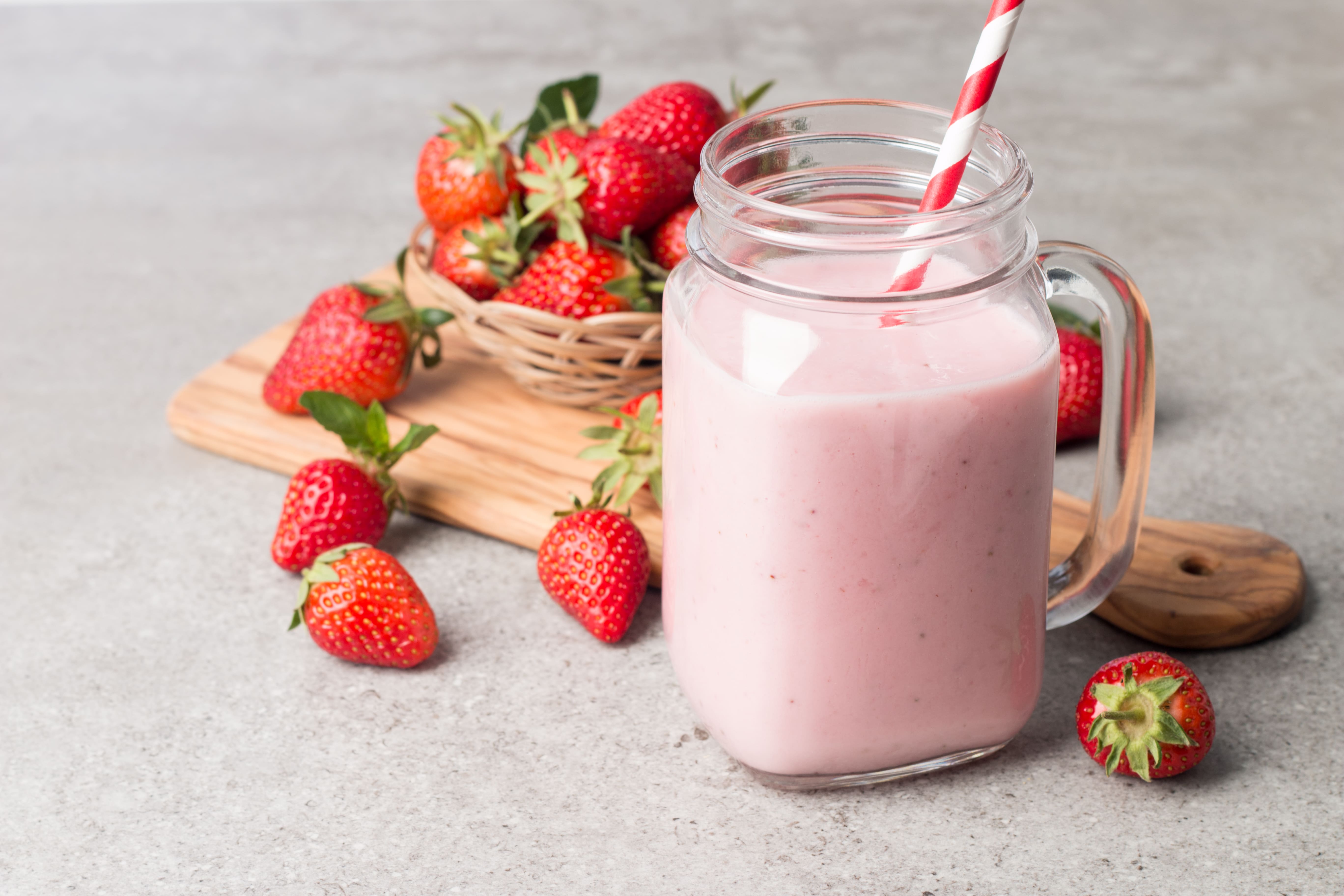 Licuado de Frutilla al Estilo de un Diner