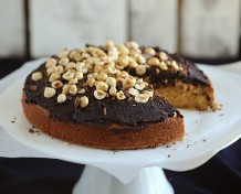 Torta de crema de avellanas y cacao